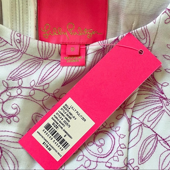 NWT Lilly Pulitzer Laurent Purple Quartz Dress - Picture 8 of 8